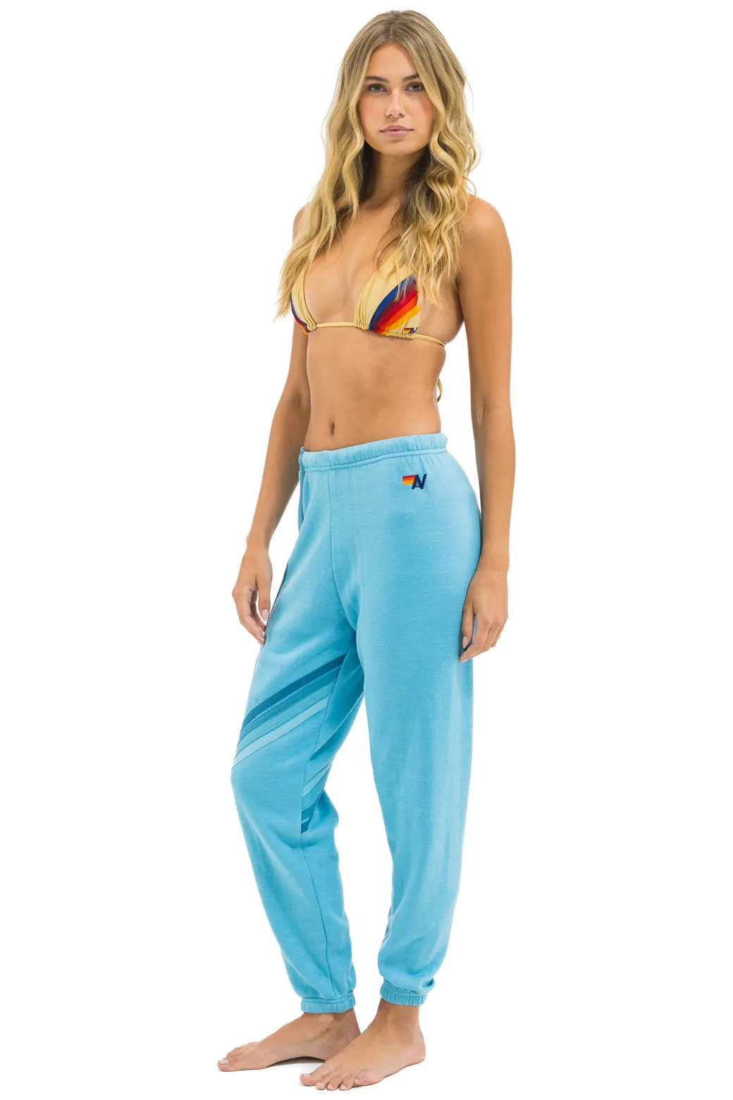 BLAZE 4 SWEATPANTS - AQUA // AQUA sold by Aviator Nation product image thumbnail 4