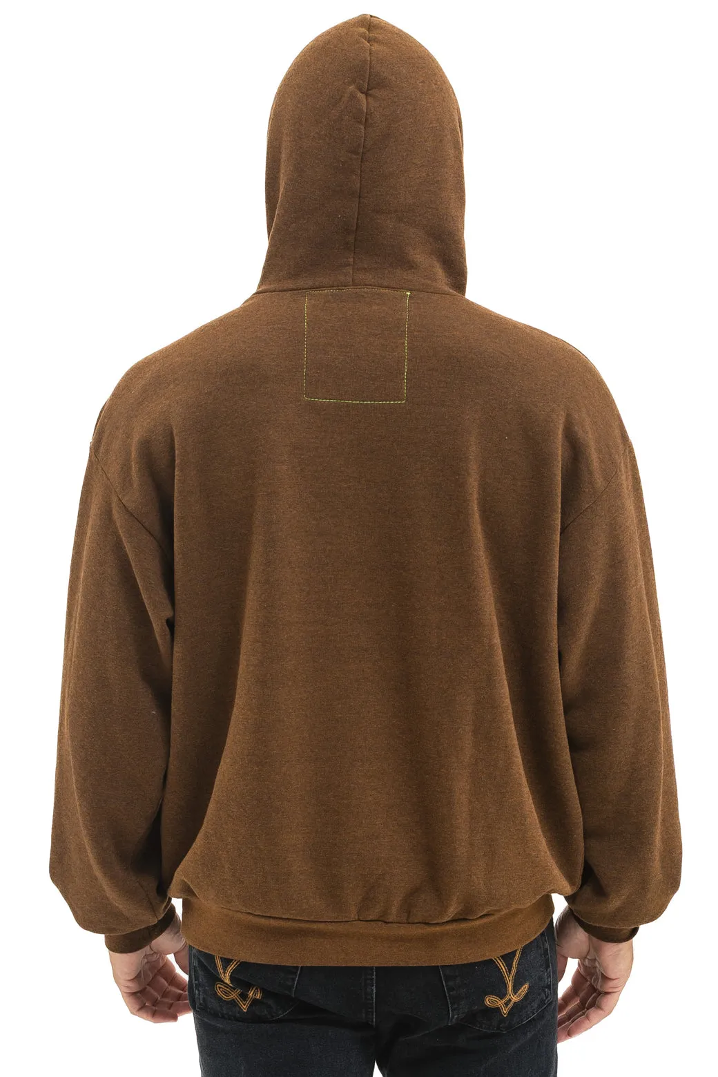 WAVE STRIPE 4 PULLOVER HOODIE RELAXED - CHOCOLATE // ESPRESSO sold by Aviator Nation product image thumbnail 4