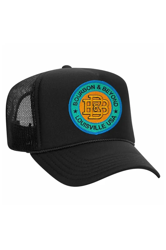 BOURBON AND BEYOND 2025 VINTAGE LOW RISE TRUCKER - BLACK sold by Aviator Nation