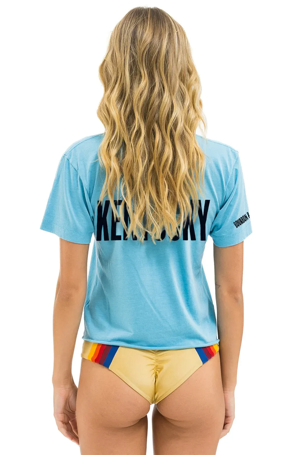 BOURBON AND BEYOND 2025 BOYFRIEND TEE - AQUA sold by Aviator Nation product image thumbnail 2
