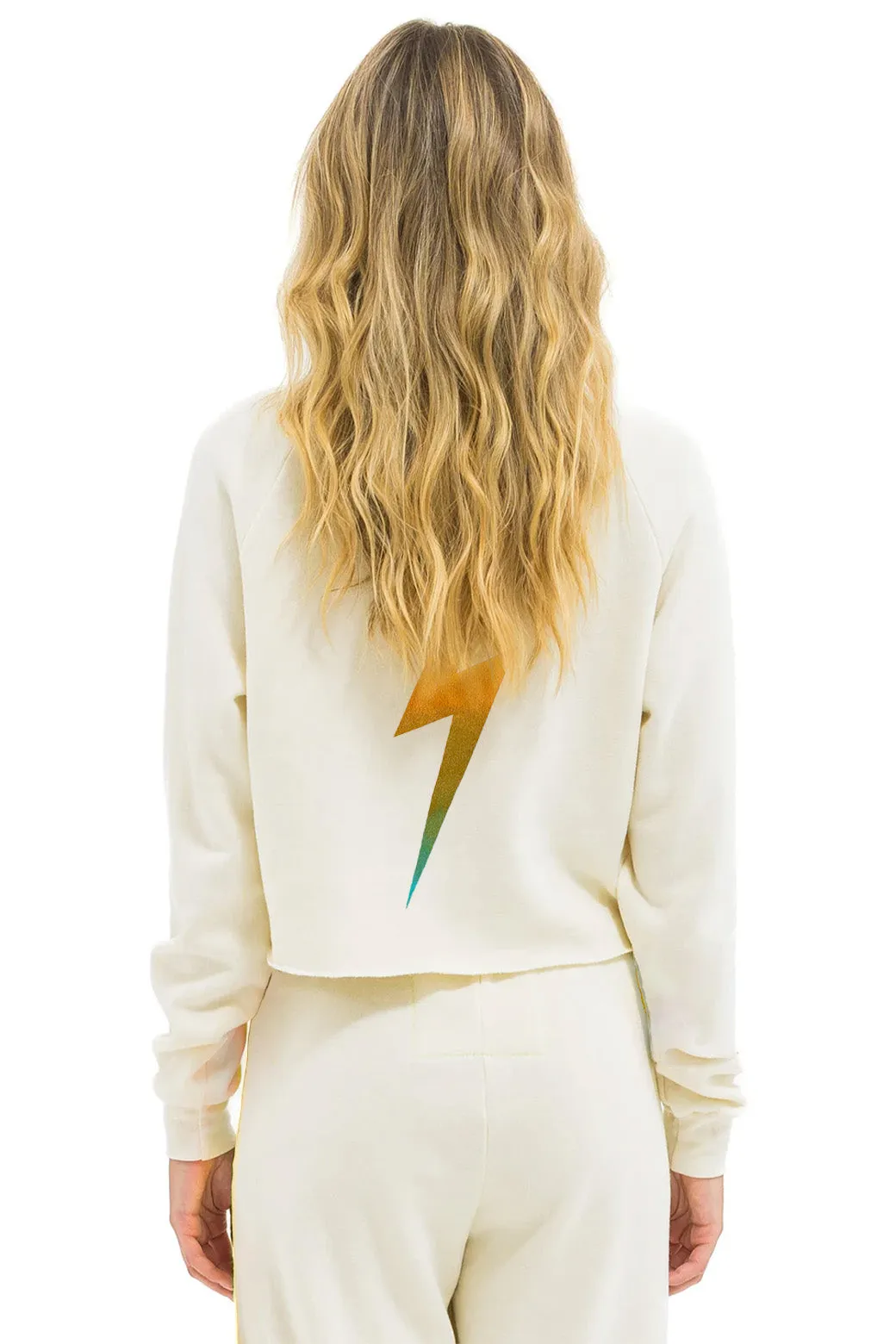 BOURBON AND BEYOND 2025 CROPPED CREW SWEATSHIRT RELAXED - VINTAGE WHITE sold by Aviator Nation product image thumbnail 2