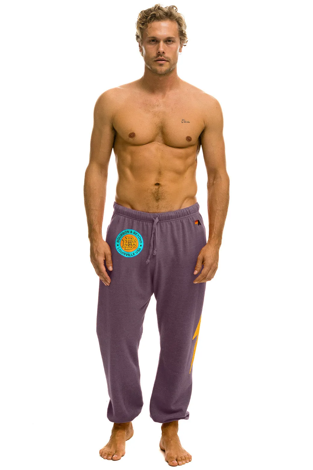 BOURBON AND BEYOND 2025 UNISEX POCKET SWEATPANTS - MOCHA sold by Aviator Nation