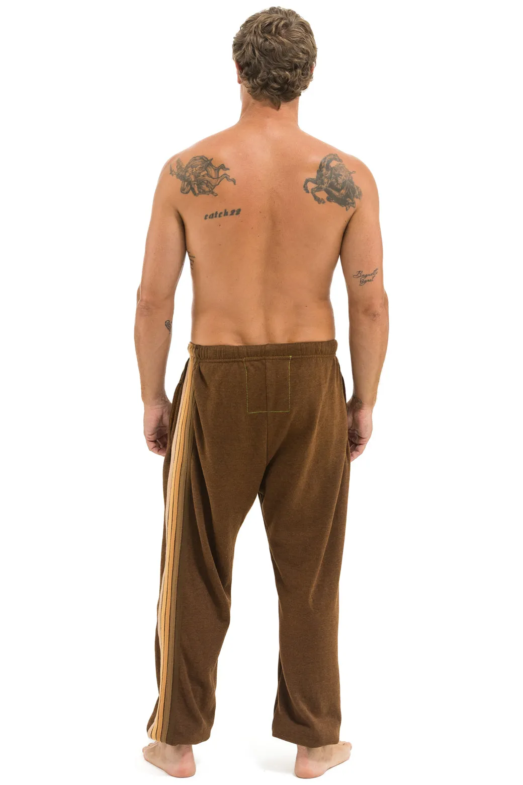 5 STRIPE SWEATPANTS - CHOCOLATE // ESPRESSO sold by Aviator Nation product image thumbnail 3