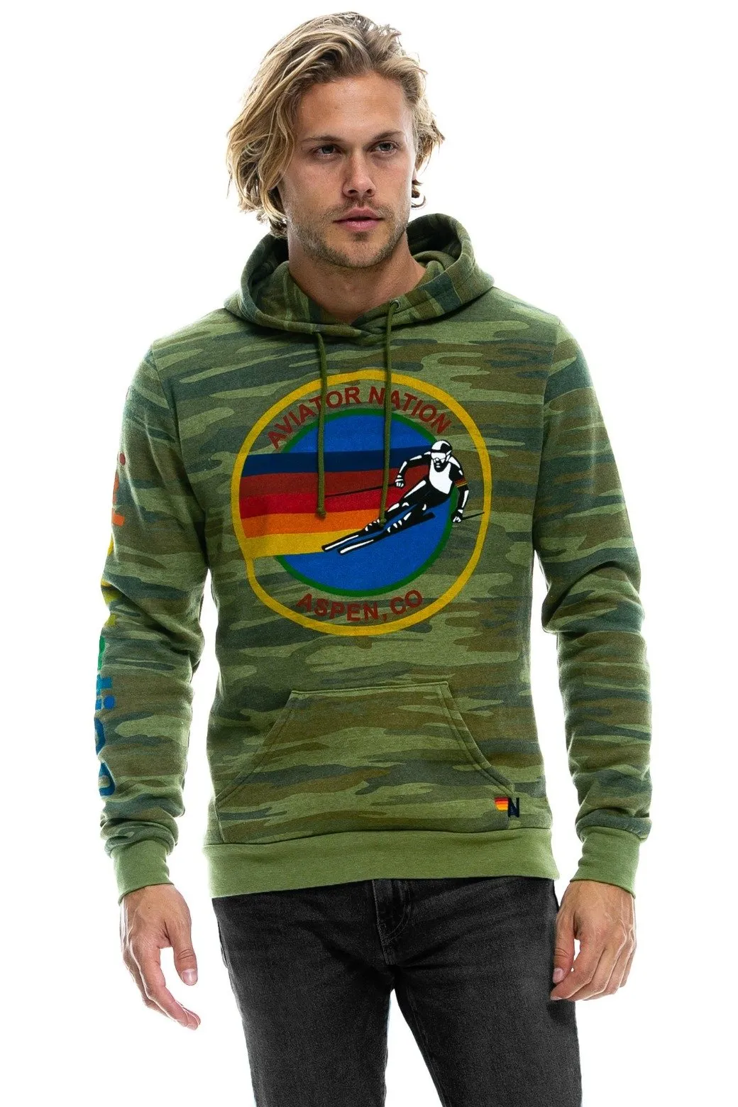 AVIATOR NATION ASPEN PULLOVER HOODIE - CAMO sold by Aviator Nation product image thumbnail 3