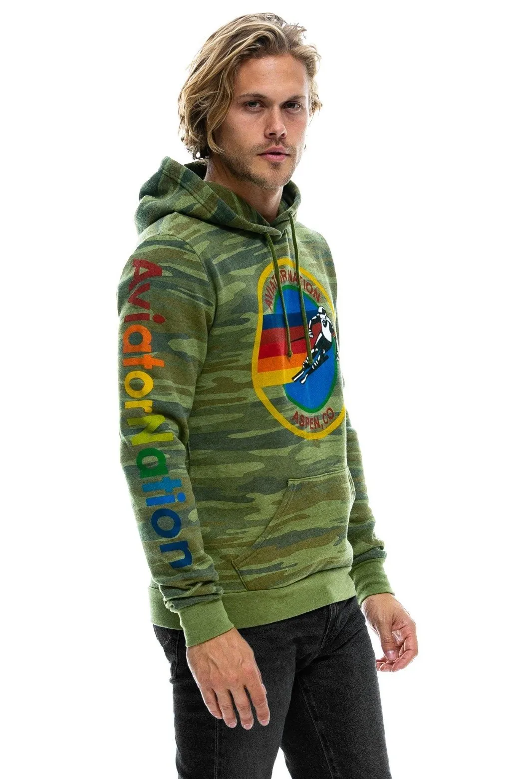 AVIATOR NATION ASPEN PULLOVER HOODIE - CAMO sold by Aviator Nation product image thumbnail 4
