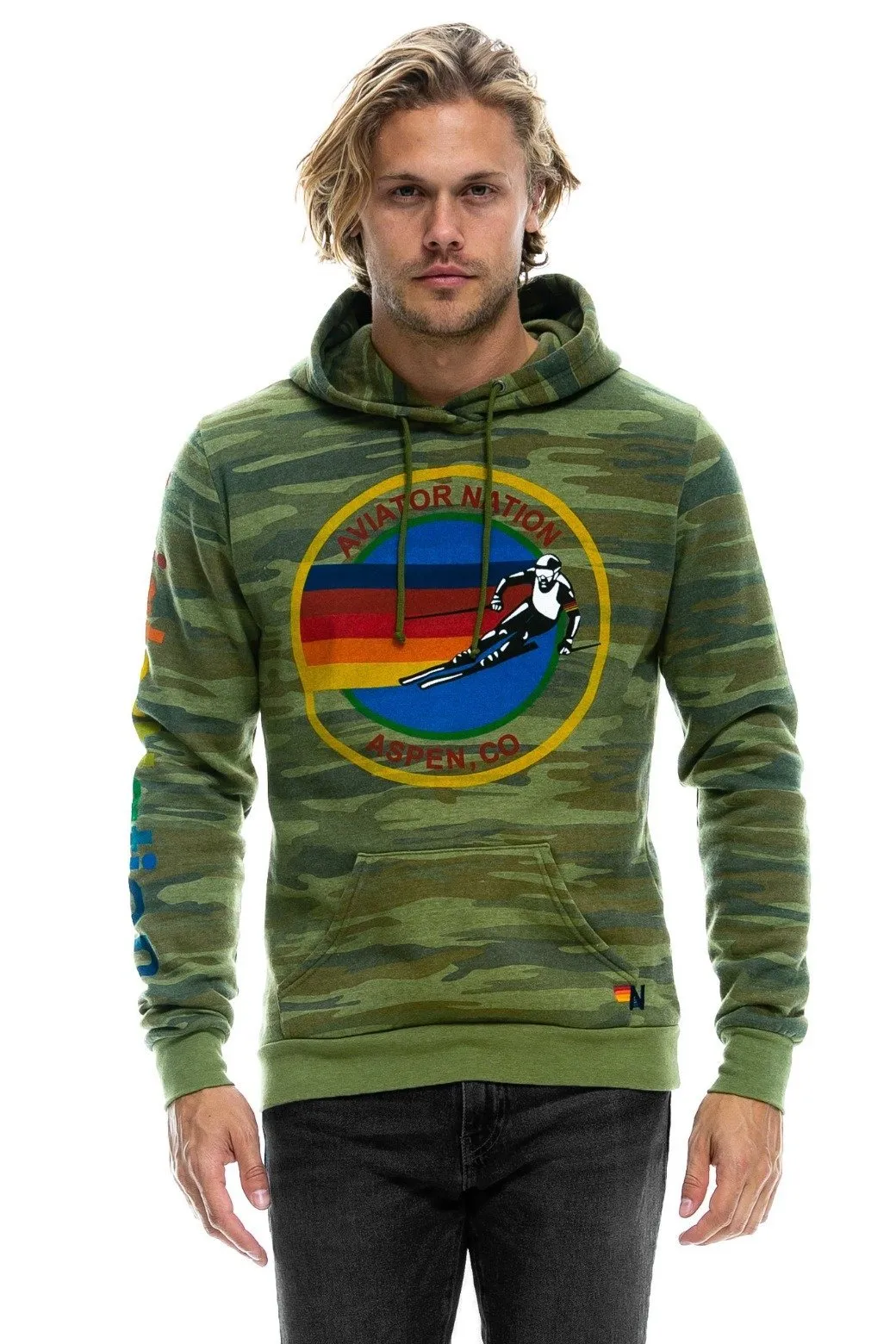 AVIATOR NATION ASPEN PULLOVER HOODIE - CAMO sold by Aviator Nation