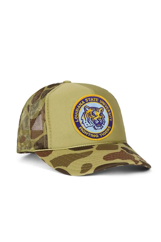 LSU VINTAGE LOW RISE TRUCKER - CAMO made by Aviator Nation