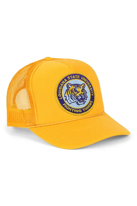 LSU VINTAGE LOW RISE TRUCKER - GOLD made by Aviator Nation
