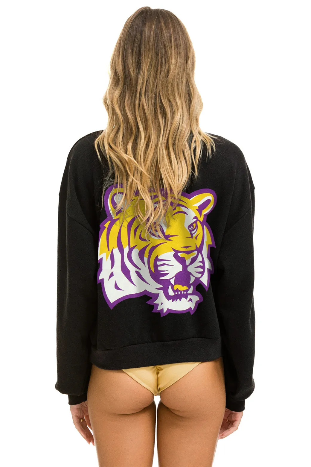LSU RELAXED CREW SWEATSHIRT - BLACK sold by Aviator Nation product image thumbnail 2