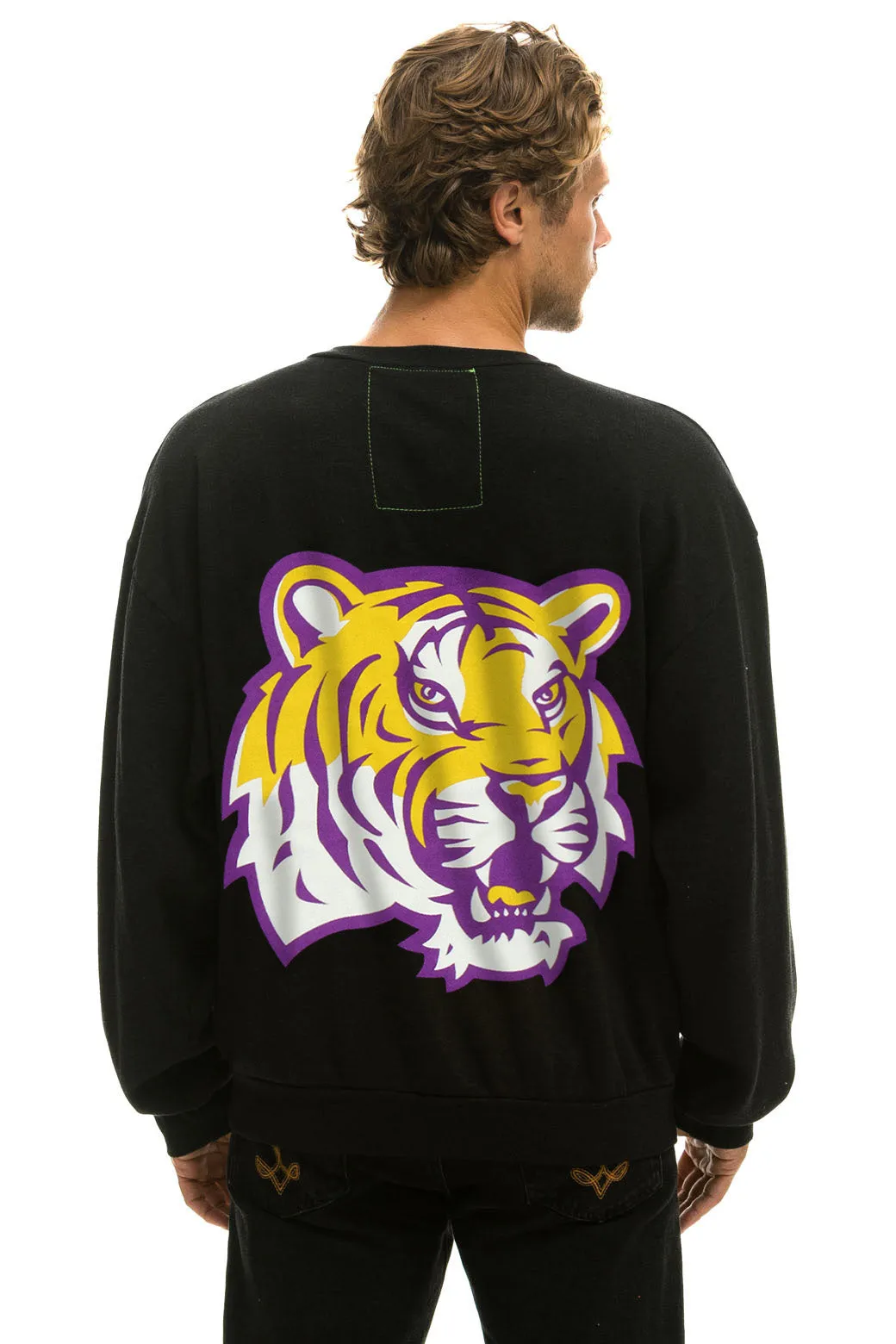 LSU RELAXED CREW SWEATSHIRT - BLACK sold by Aviator Nation product image thumbnail 4