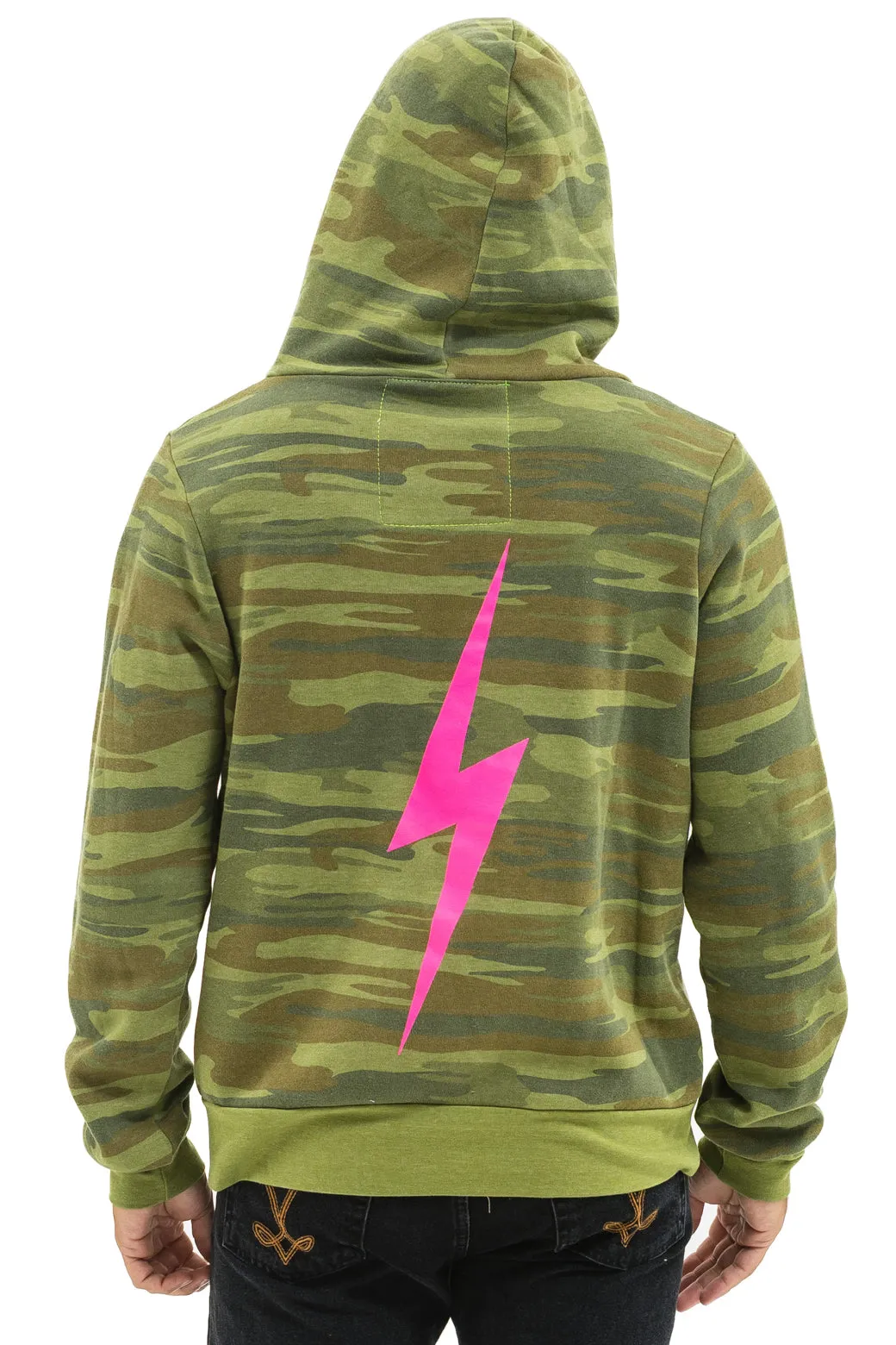 BOLT HOODIE - CAMO // NEON PINK sold by Aviator Nation product image thumbnail 2