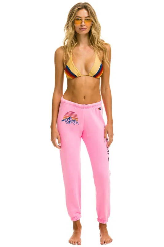 JAZZ ASPEN SNOWMASS 2025 UNISEX SWEATPANTS - NEON PINK sold by Aviator Nation
