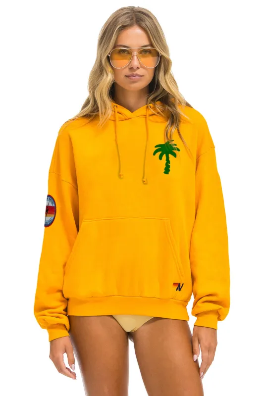 PALM TREE MONTECITO 2025 PULLOVER HOODIE RELAXED - GOLD sold by Aviator Nation