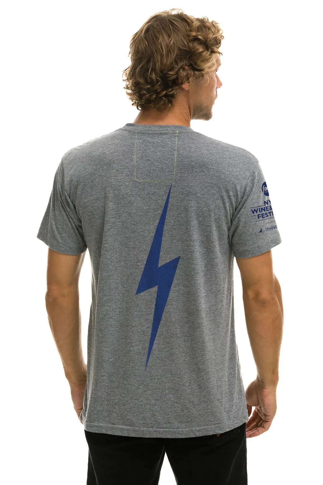 NEW YORK WINE & FOOD 2025 CREW TEE SHIRT - HEATHER sold by Aviator Nation product image thumbnail 3