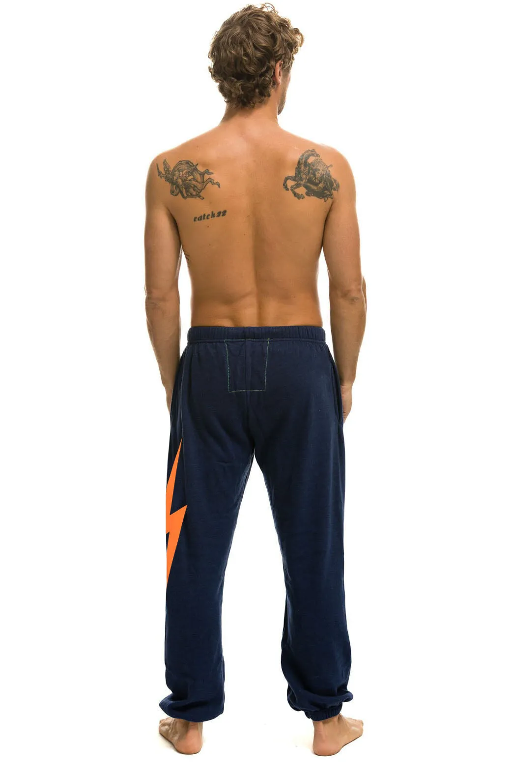 NEW YORK WINE & FOOD 2025 UNISEX POCKET SWEATPANTS - NAVY sold by Aviator Nation product image thumbnail 3