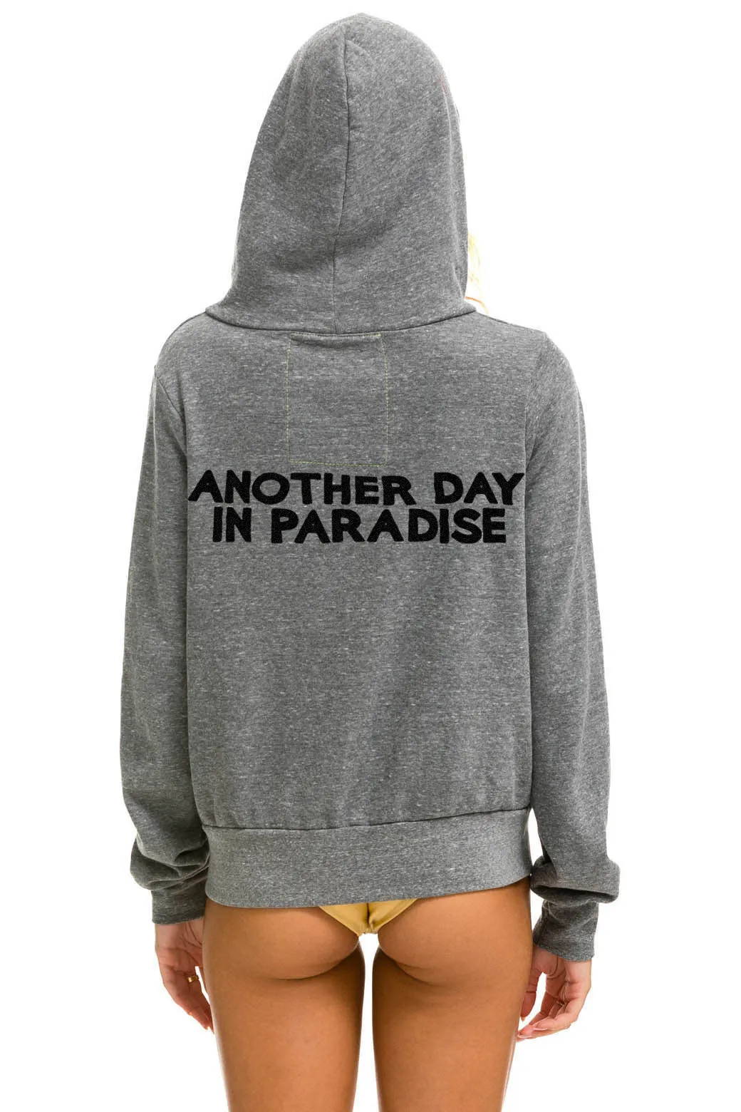 ANOTHER DAY IN PARADISE HOODIE - HEATHER GREY sold by Aviator Nation