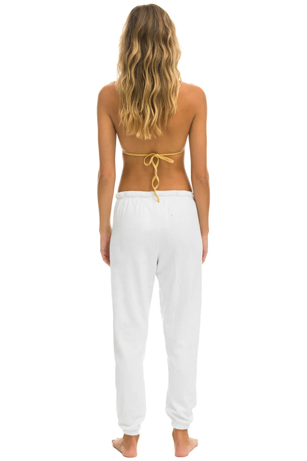 BOLT HEART SWEATPANTS - WHITE sold by Aviator Nation product image thumbnail 2
