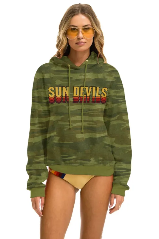 ASU SUN DEVILS PULLOVER HOODIE RELAXED - CAMO made by Aviator Nation