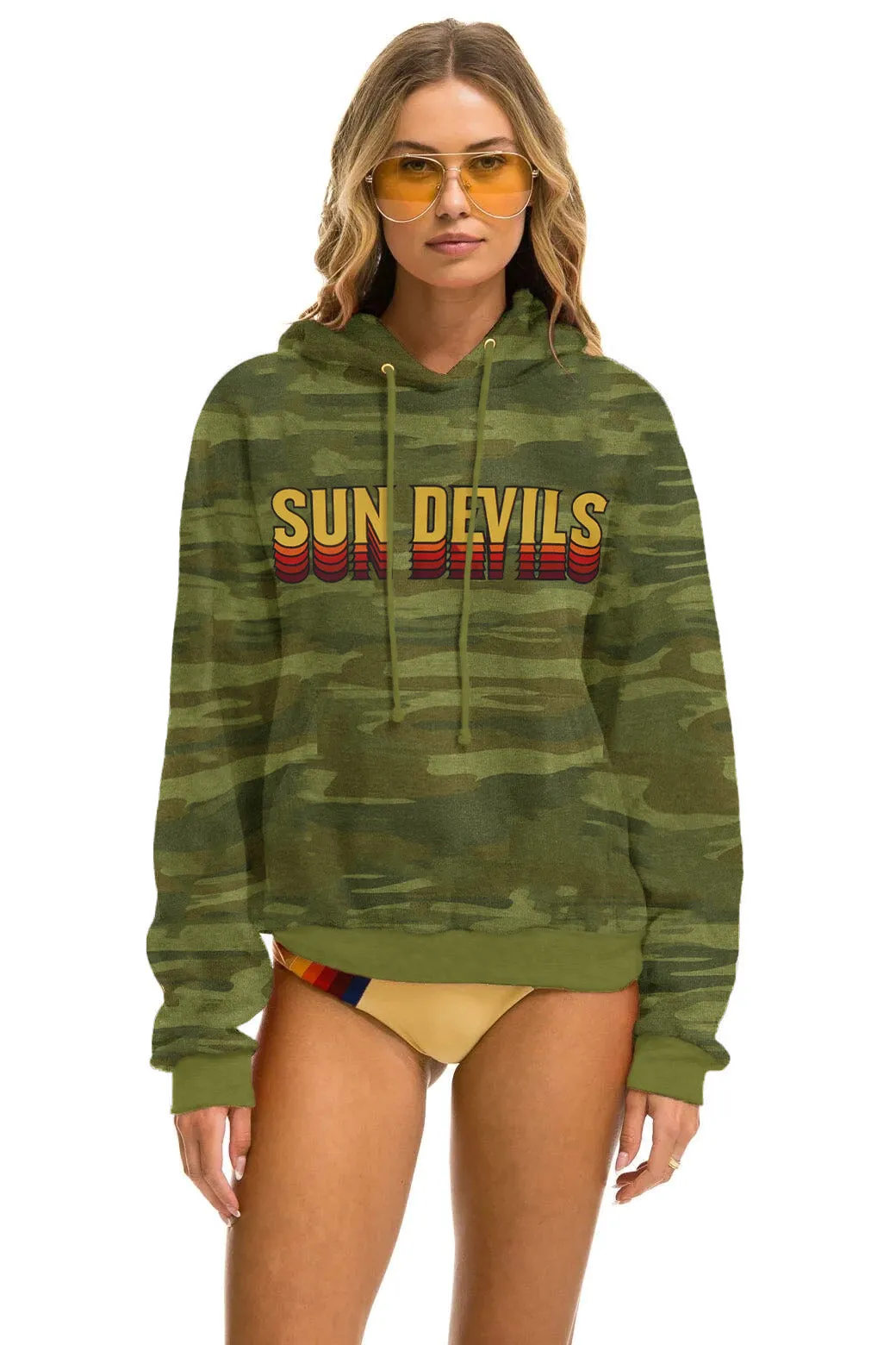 ASU SUN DEVILS PULLOVER HOODIE RELAXED - CAMO sold by Aviator Nation
