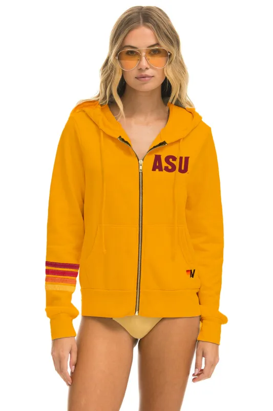 ASU FORK 'EM DEVILS ZIP HOODIE - GOLD made by Aviator Nation