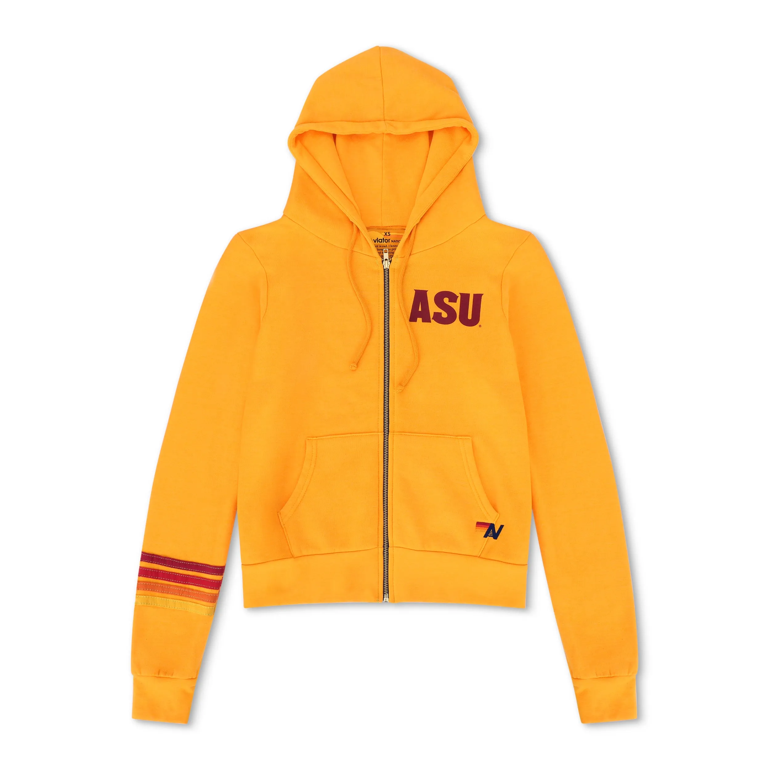 ASU FORK 'EM DEVILS ZIP HOODIE - GOLD sold by Aviator Nation product image thumbnail 5