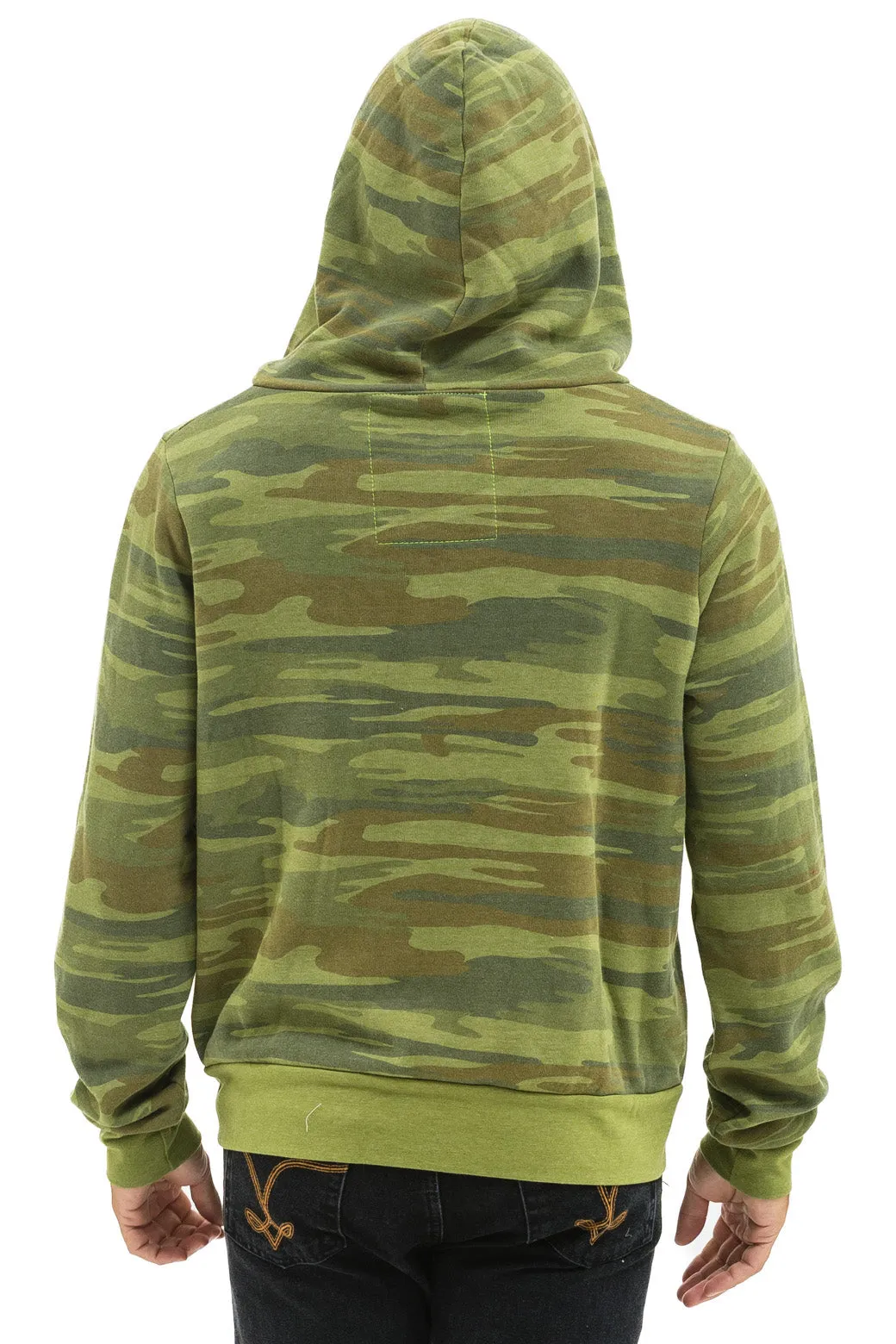 5 STRIPE HOODIE - CAMO // LIME AQUA sold by Aviator Nation product image thumbnail 4