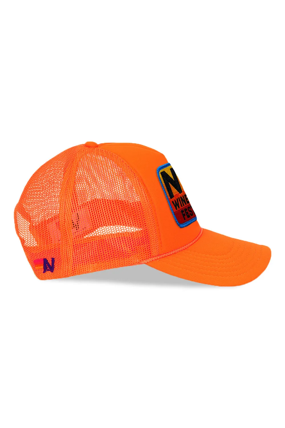 NEW YORK WINE & FOOD 2025 VINTAGE LOW RISE TRUCKER - ORANGE sold by Aviator Nation product image thumbnail 2