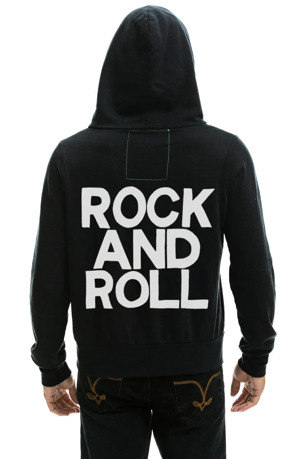 ROCK AND ROLL HOODIE - BLACK sold by Aviator Nation product image thumbnail 2