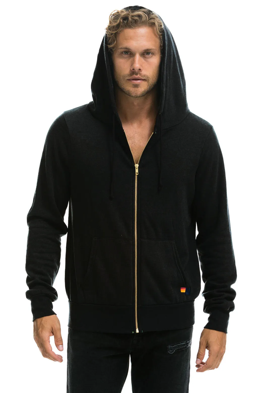 ROCK AND ROLL HOODIE - BLACK sold by Aviator Nation product image thumbnail 4