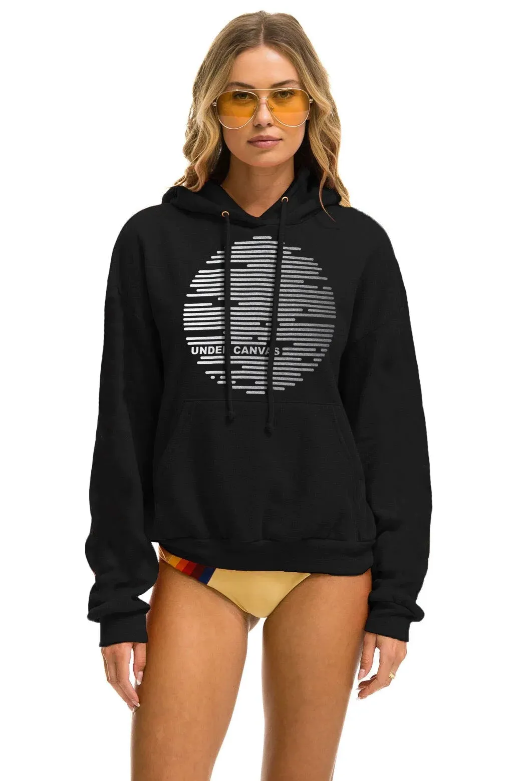UNDER CANVAS 2025 RELAXED PULLOVER HOODIE - BLACK sold by Aviator Nation