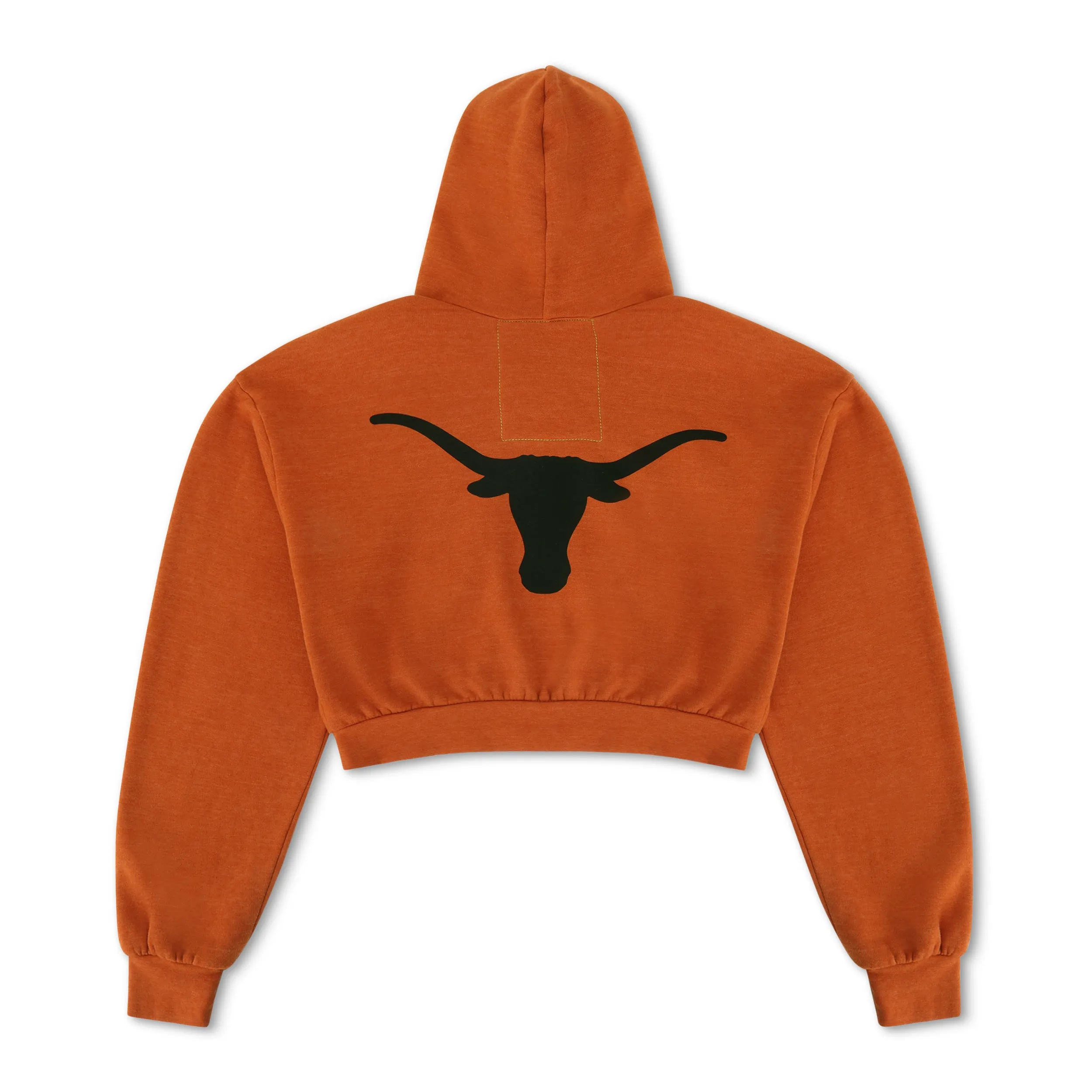 UNIVERSITY OF TEXAS LONGHORNS RELAXED CIRCLE CROPPED HOODIE - BURNT ORANGE sold by Aviator Nation product image thumbnail 4