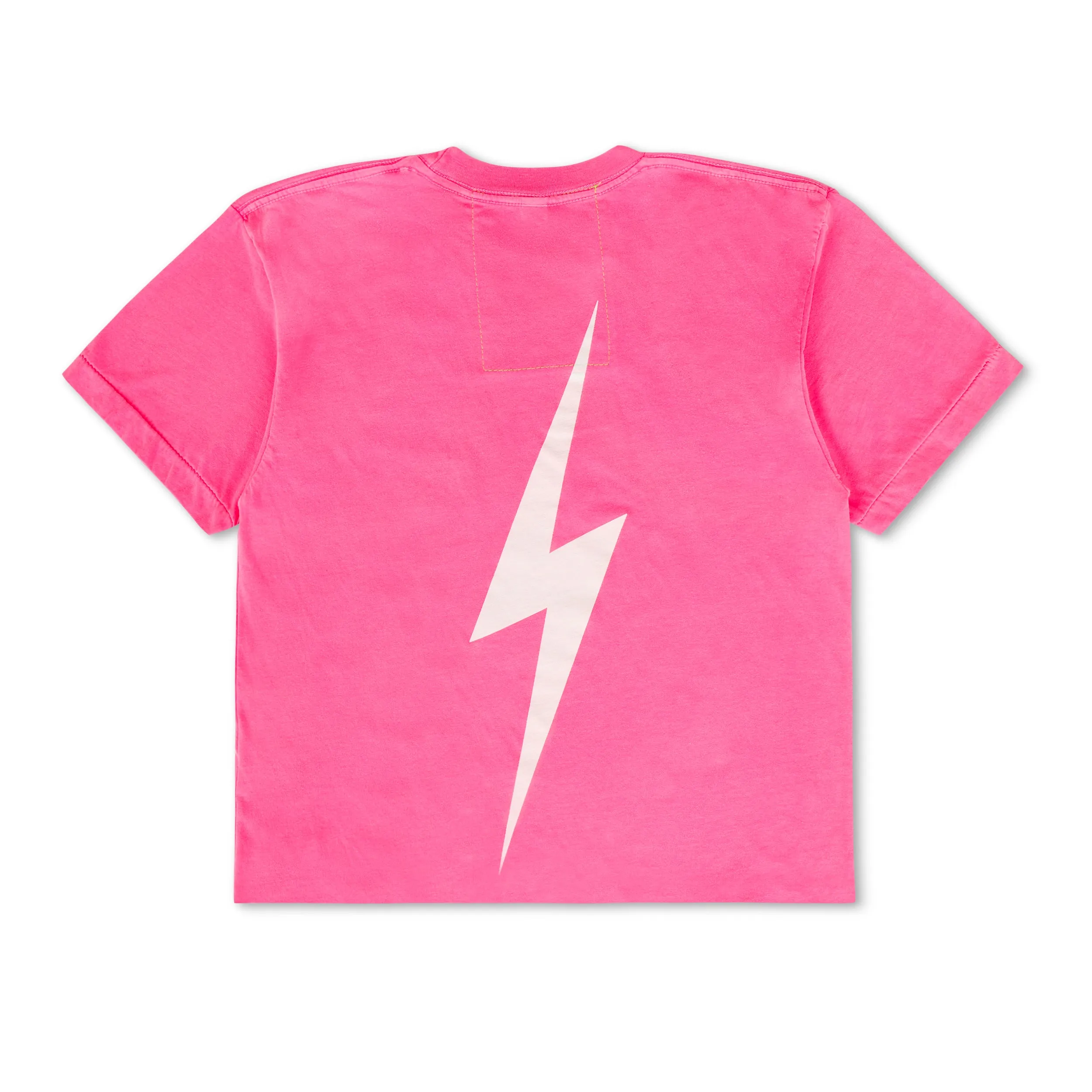UNIVERSITY OF ALABAMA BOLT SCRIPT BOYFRIEND TEE - NEON PINK sold by Aviator Nation product image thumbnail 4