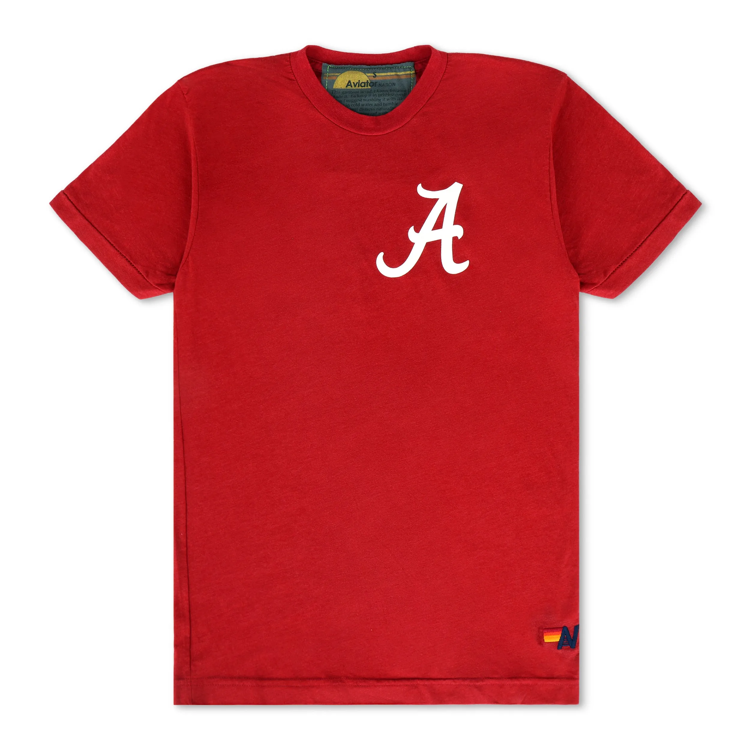 UNIVERSITY OF ALABAMA BOLT CREW TEE SHIRT - CRIMSON sold by Aviator Nation product image thumbnail 5