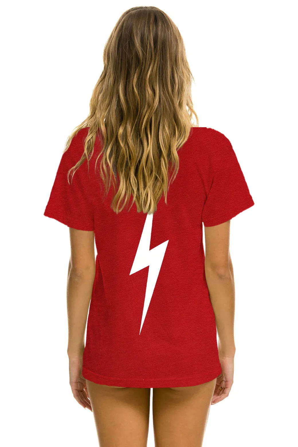 UNIVERSITY OF ALABAMA BOLT CREW TEE SHIRT - CRIMSON sold by Aviator Nation product image thumbnail 4