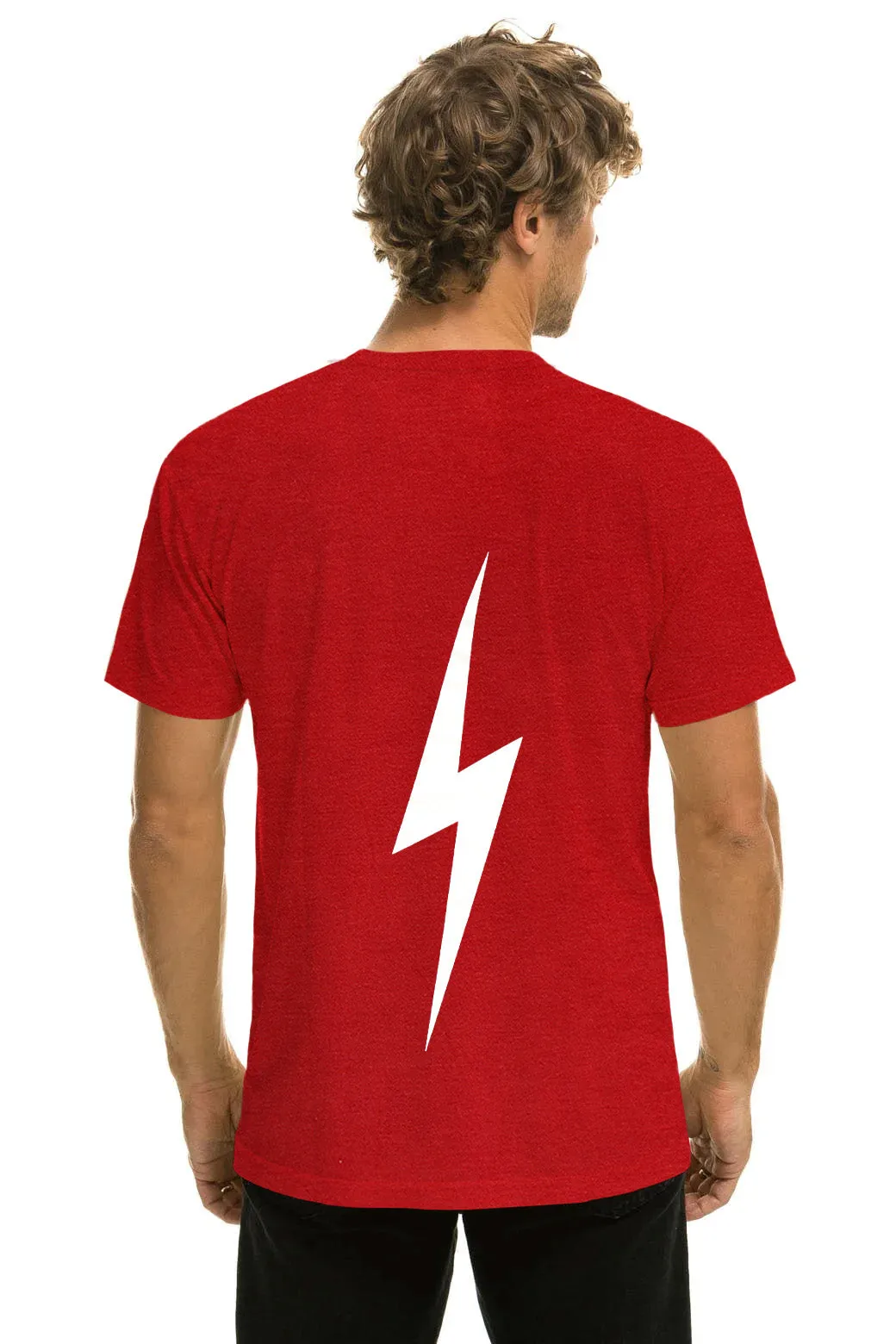 UNIVERSITY OF ALABAMA BOLT CREW TEE SHIRT - CRIMSON sold by Aviator Nation product image thumbnail 3
