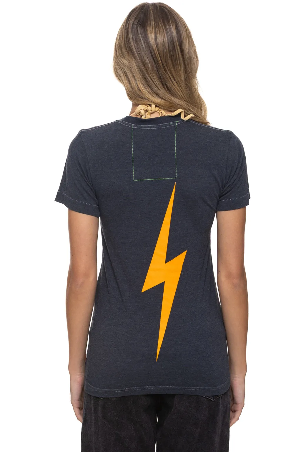 UNIVERSITY OF TENNESSEE BOLT CREW TEE SHIRT - CHARCOAL sold by Aviator Nation product image thumbnail 2