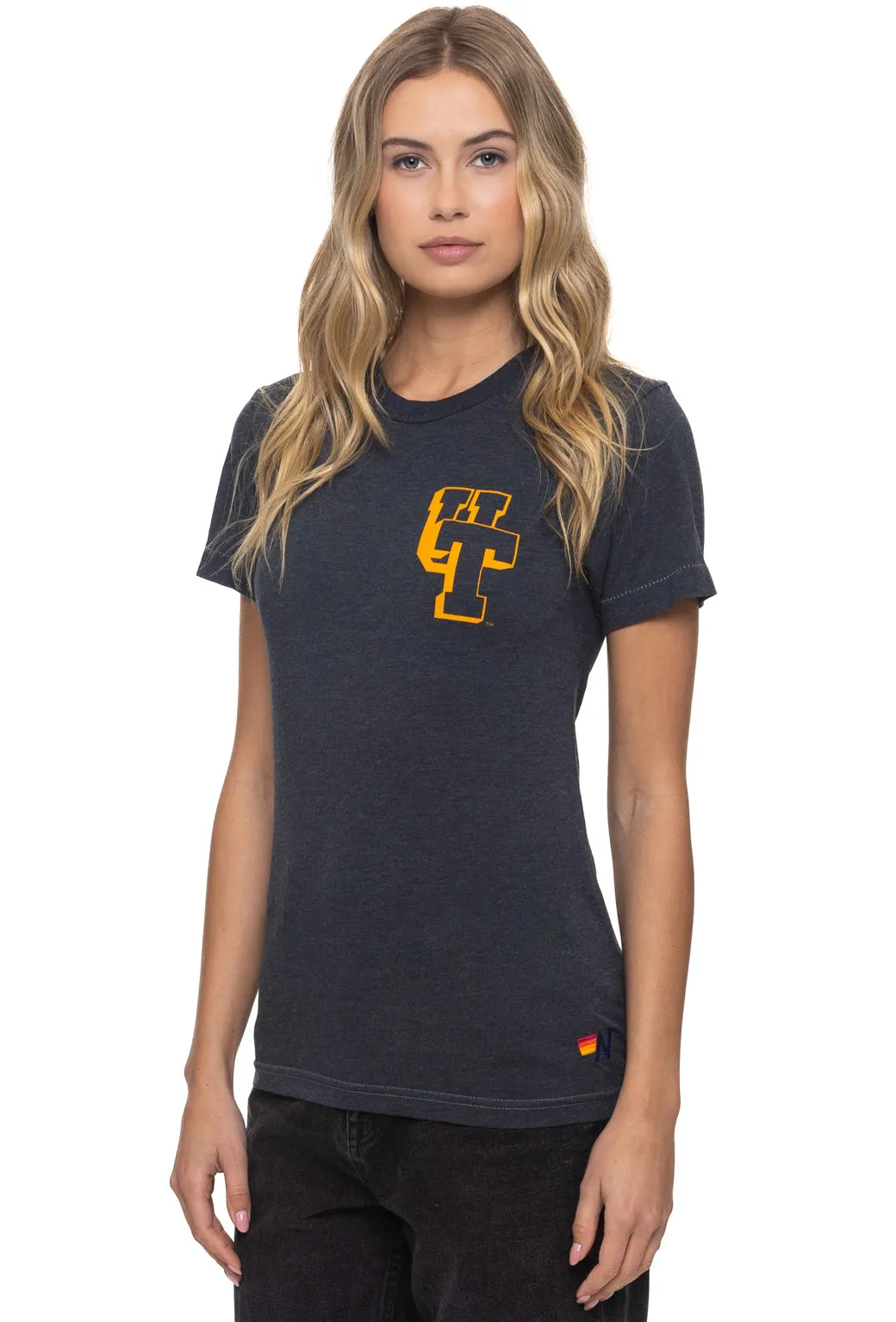 UNIVERSITY OF TENNESSEE BOLT CREW TEE SHIRT - CHARCOAL sold by Aviator Nation product image thumbnail 3