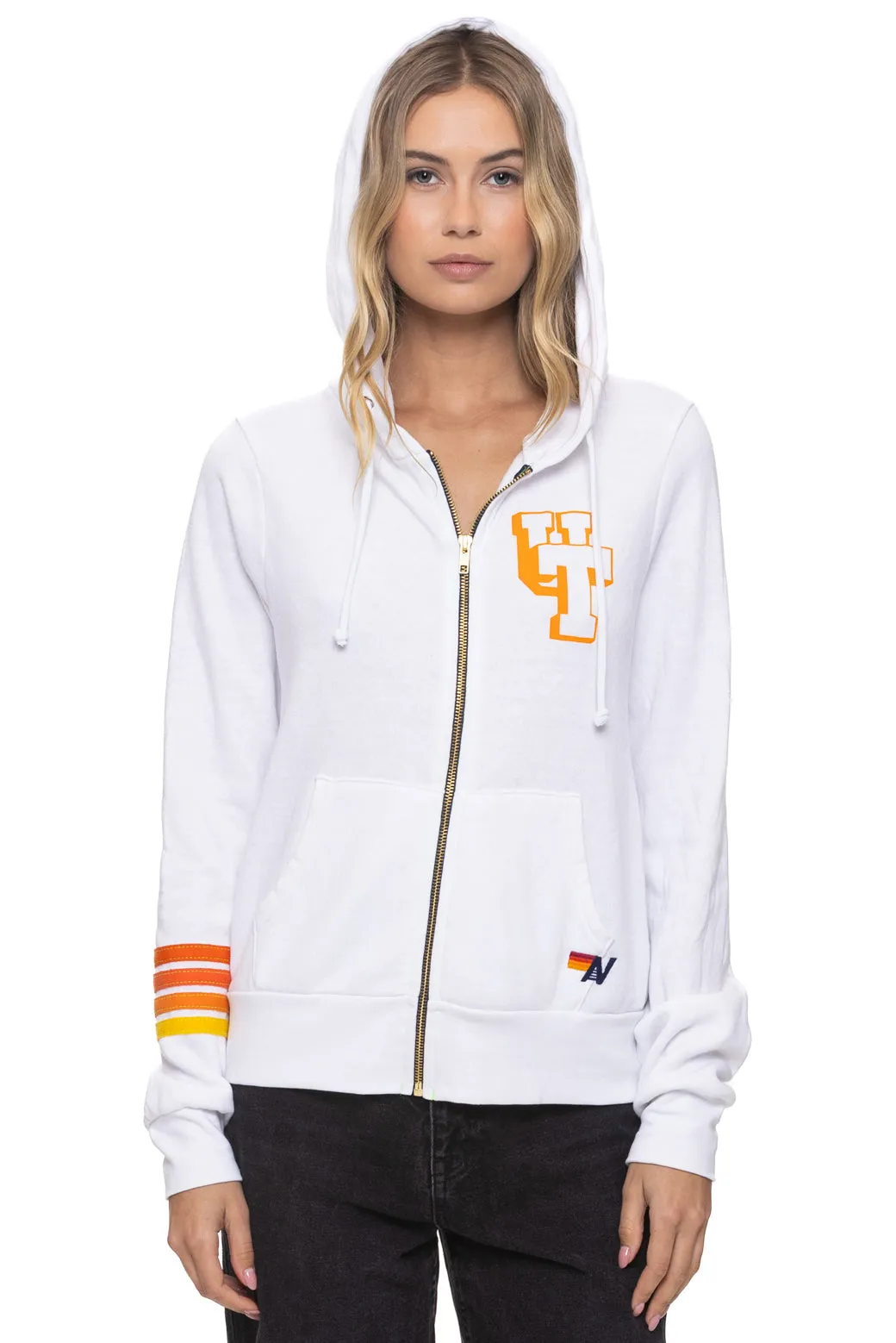 UNIVERSITY OF TENNESSEE SMOKEY ZIP HOODIE - WHITE sold by Aviator Nation
