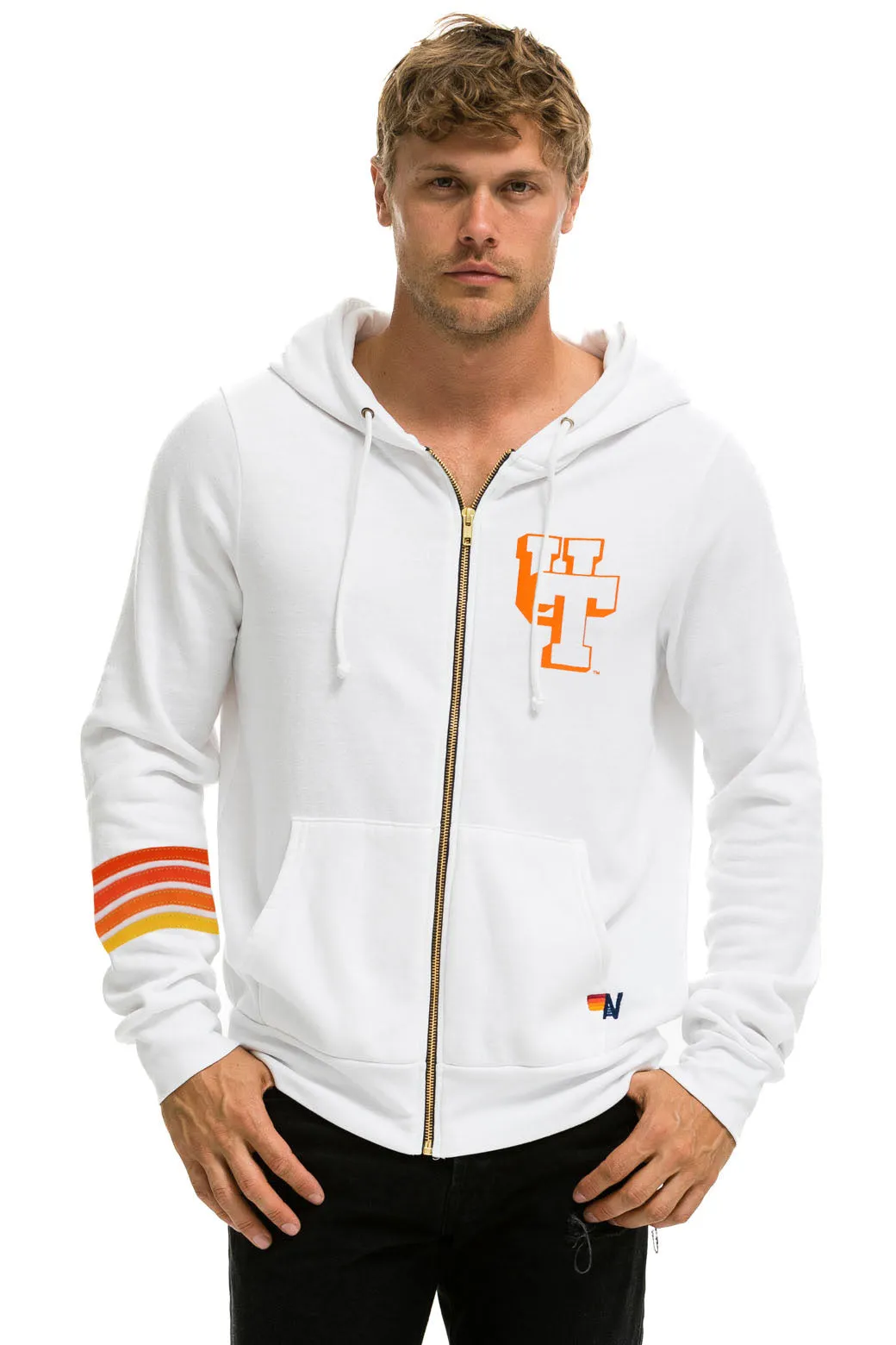 UNIVERSITY OF TENNESSEE SMOKEY ZIP HOODIE - WHITE sold by Aviator Nation product image thumbnail 2