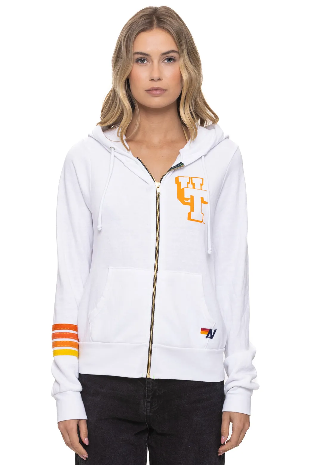 UNIVERSITY OF TENNESSEE SMOKEY ZIP HOODIE - WHITE sold by Aviator Nation product image thumbnail 3