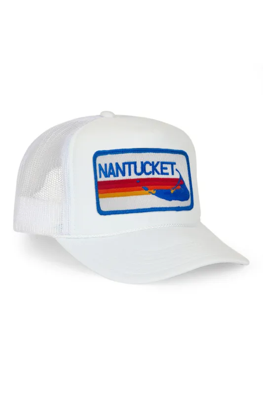 NANTUCKET 2025 VINTAGE LOW RISE TRUCKER - WHITE sold by Aviator Nation