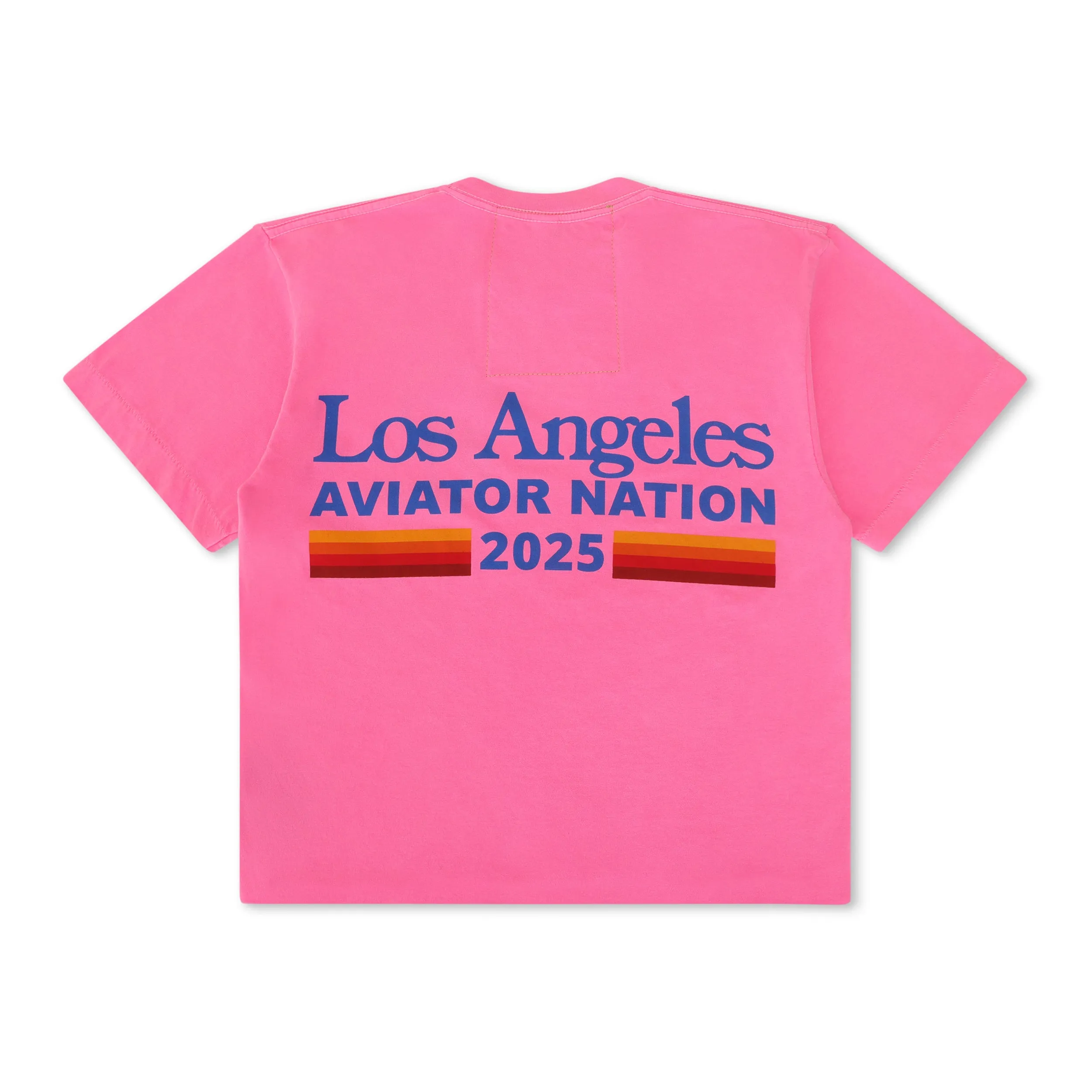 LOS ANGELES WINE & FOOD 2025 BOYFRIEND TEE - NEON PINK sold by Aviator Nation product image thumbnail 4