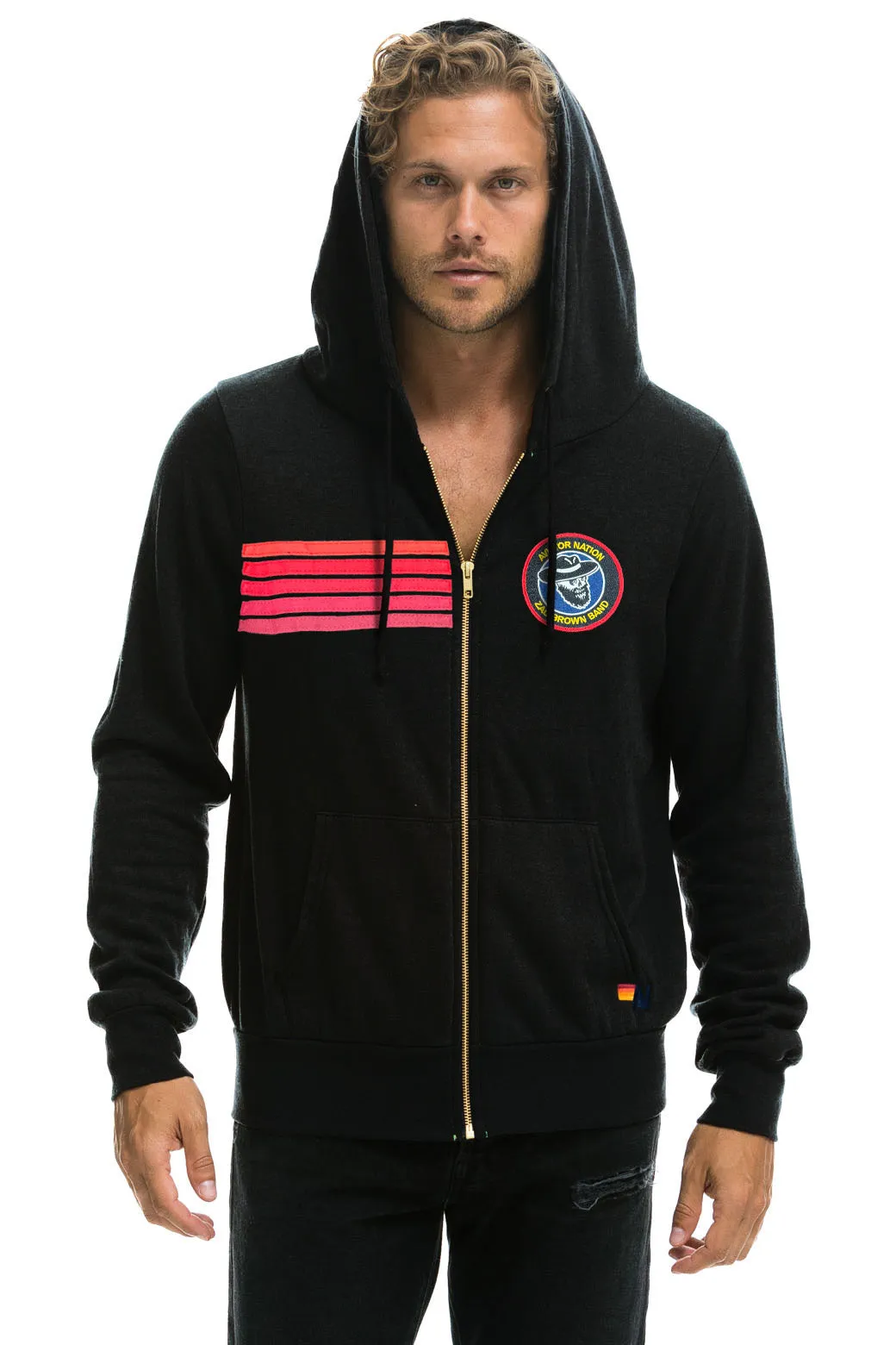 ZAC BROWN BAND 2025 ZIP HOODIE - BLACK sold by Aviator Nation product image thumbnail 2