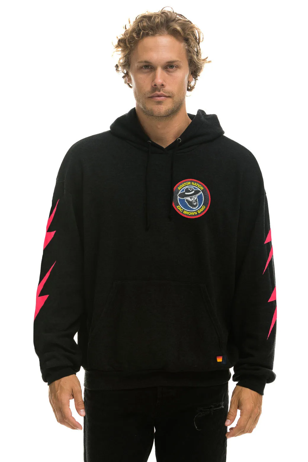 ZAC BROWN BAND 2025 RELAXED PULLOVER HOODIE - BLACK sold by Aviator Nation product image thumbnail 2
