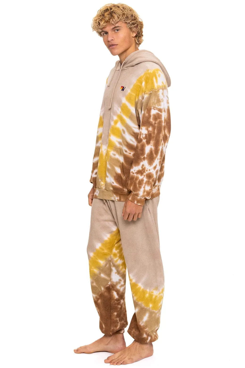 HAND DYED V SWEATPANTS - TIE DYE SAND // CINNAMON sold by Aviator Nation product image thumbnail 4