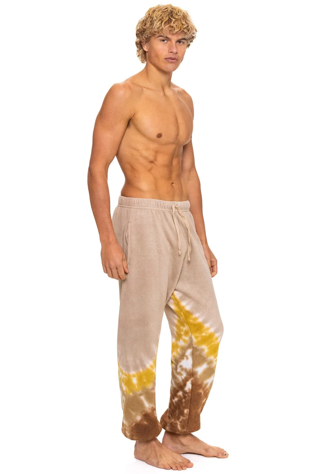 HAND DYED V SWEATPANTS - TIE DYE SAND // CINNAMON sold by Aviator Nation product image thumbnail 5