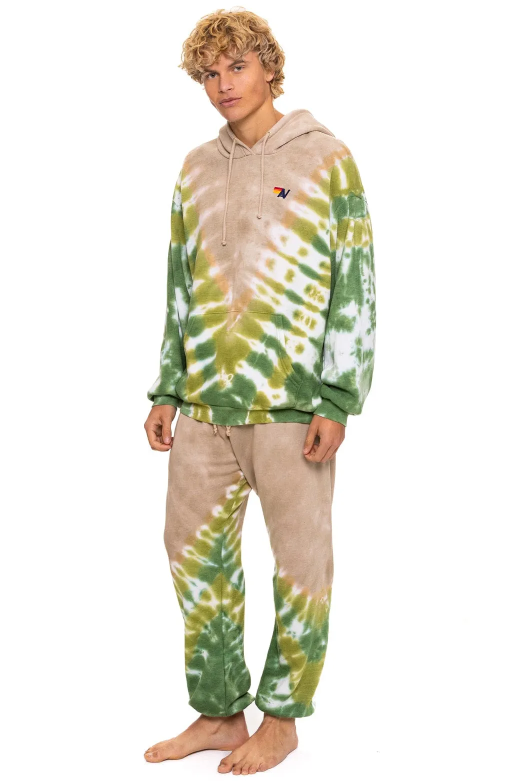 HAND DYED V SWEATPANTS - TIE DYE SAND // JUNGLE sold by Aviator Nation product image thumbnail 4