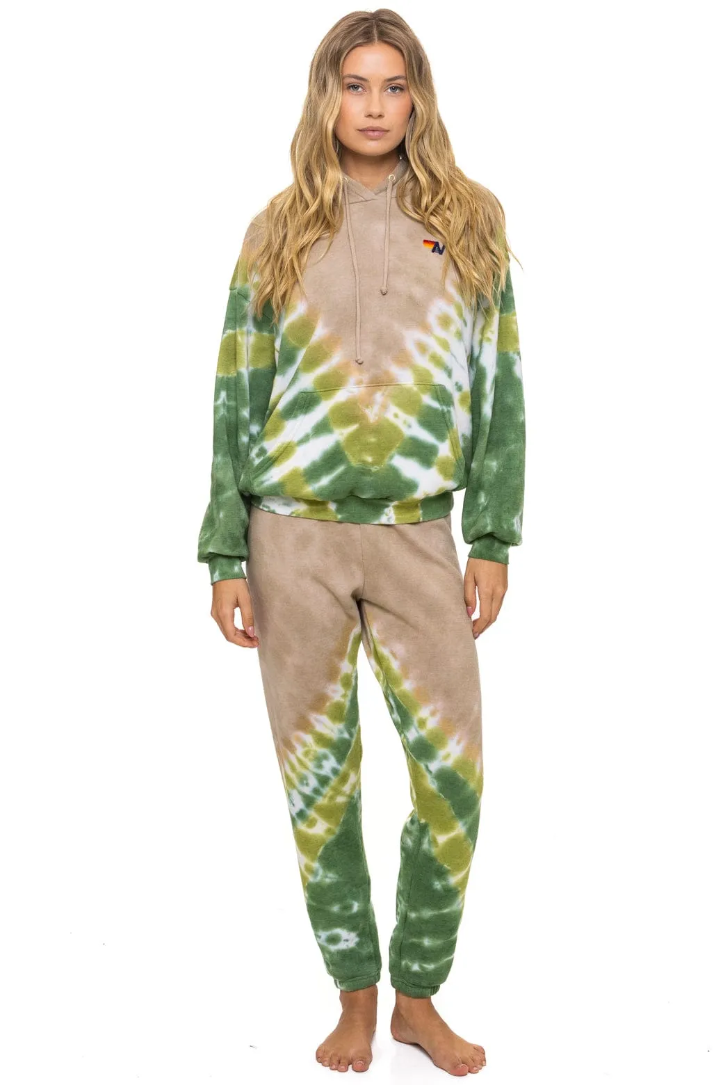 HAND DYED V SWEATPANTS - TIE DYE SAND // JUNGLE sold by Aviator Nation product image thumbnail 2