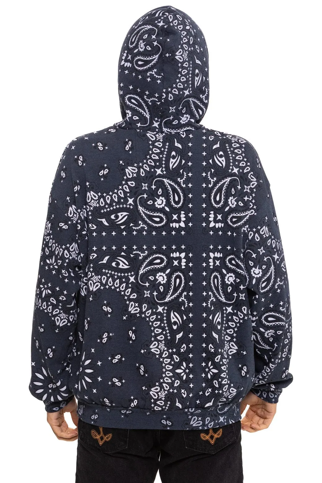 BANDANA MALIBU RELAXED PULLOVER HOODIE - CHARCOAL sold by Aviator Nation product image thumbnail 4