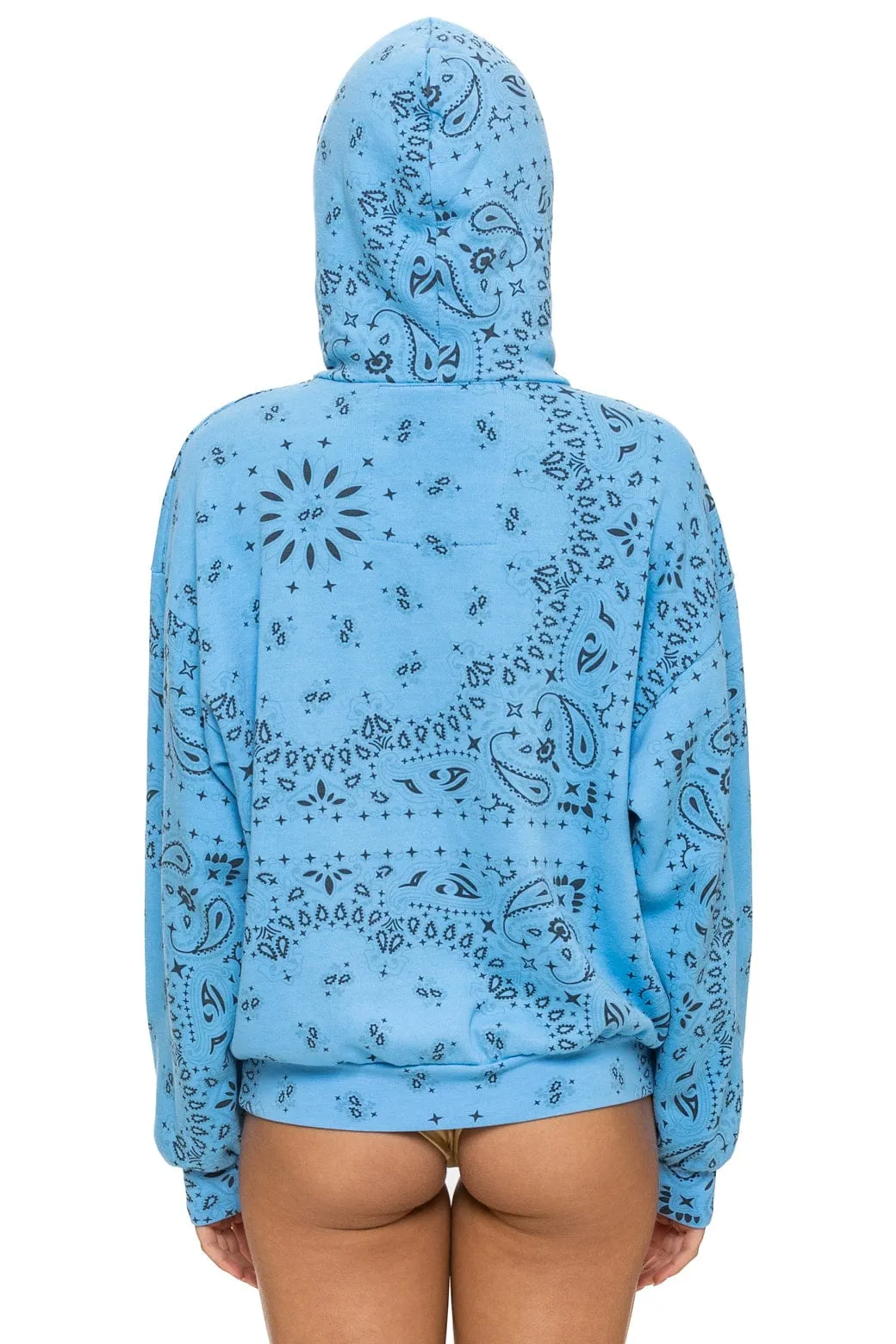 BANDANA MALIBU RELAXED PULLOVER HOODIE - SKY sold by Aviator Nation product image thumbnail 3